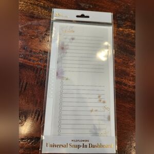 Erin Condren Wildflowers Universal Snap-In Dashboard